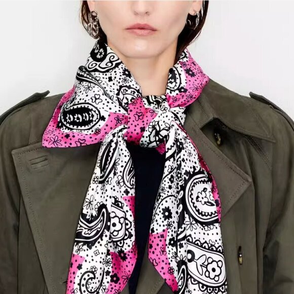 Bimba Y Lola Spanish PAISLEY Scarf Anthropologie - Picture 1 of 3